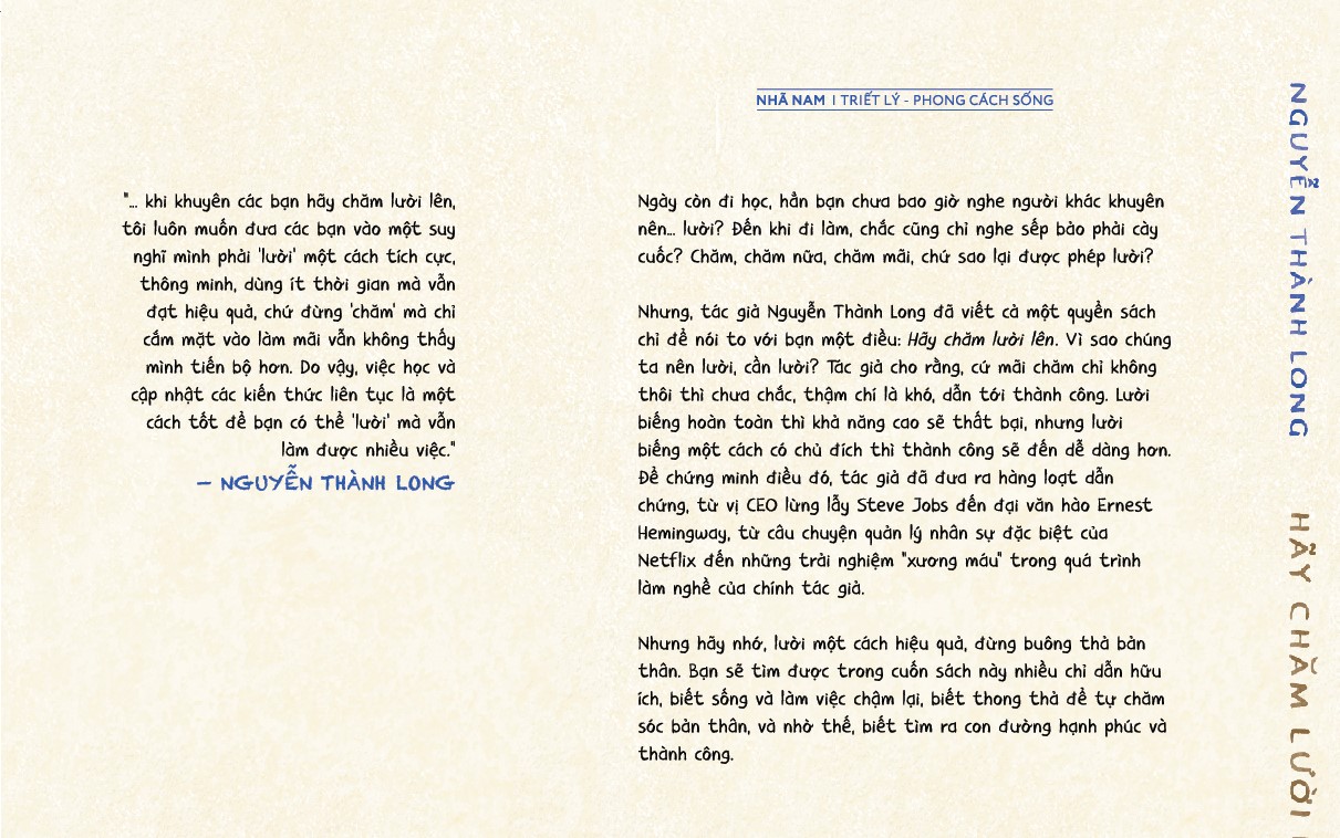 Sách - Hãy chăm lười lên (Nguyễn Thành Long) (Nhã Nam Official)