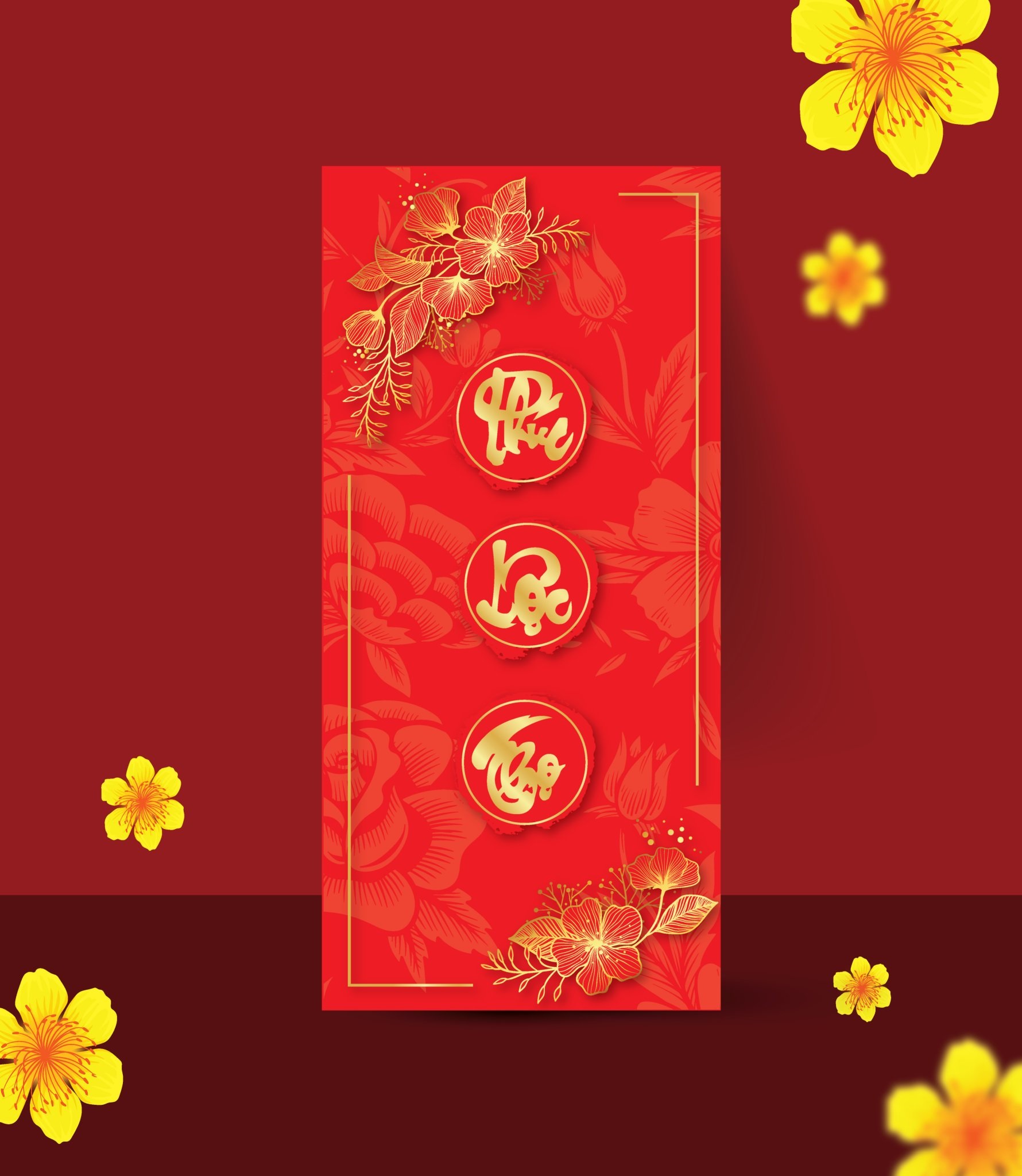 Xấp 100 bao lì xì mẫu chọn mẫu trong hình