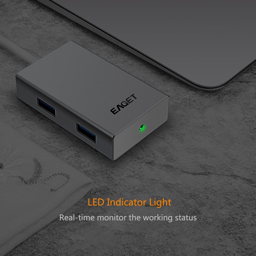 Bộ chia đa chức năng Type-C sang USB 3.0 Hub 4 cổng Male To Female