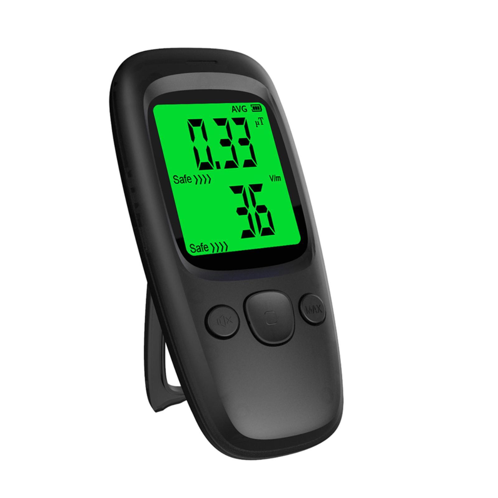 Electromagnetic Field Tester EMF Tester Handheld Portable for Testing with Backlight Digital LCD EMF Monitor for Signal Base Station Outdoor