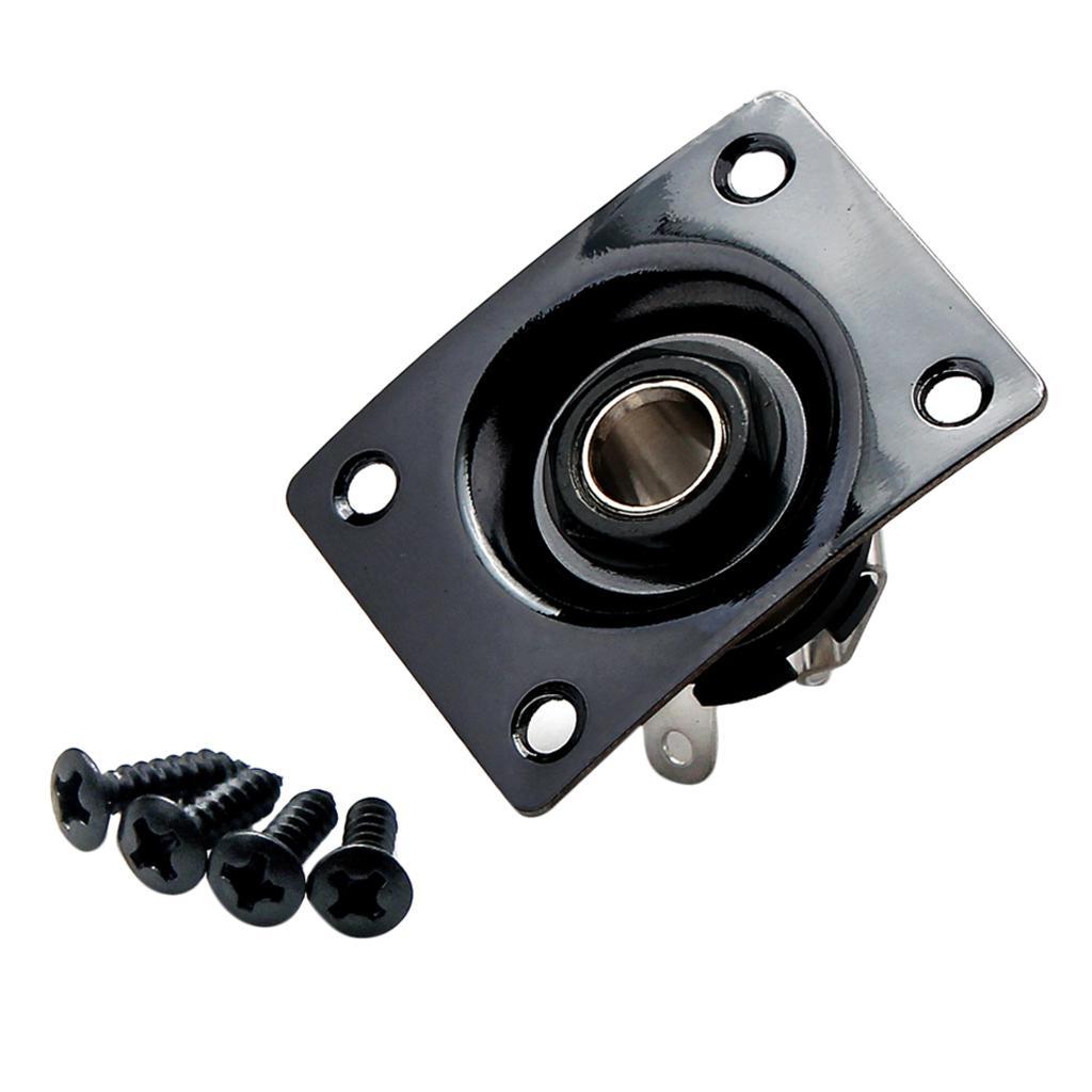 Electric Guitar Output Jack Plate Socket 6.35mm 1/4'' for Style Guitar