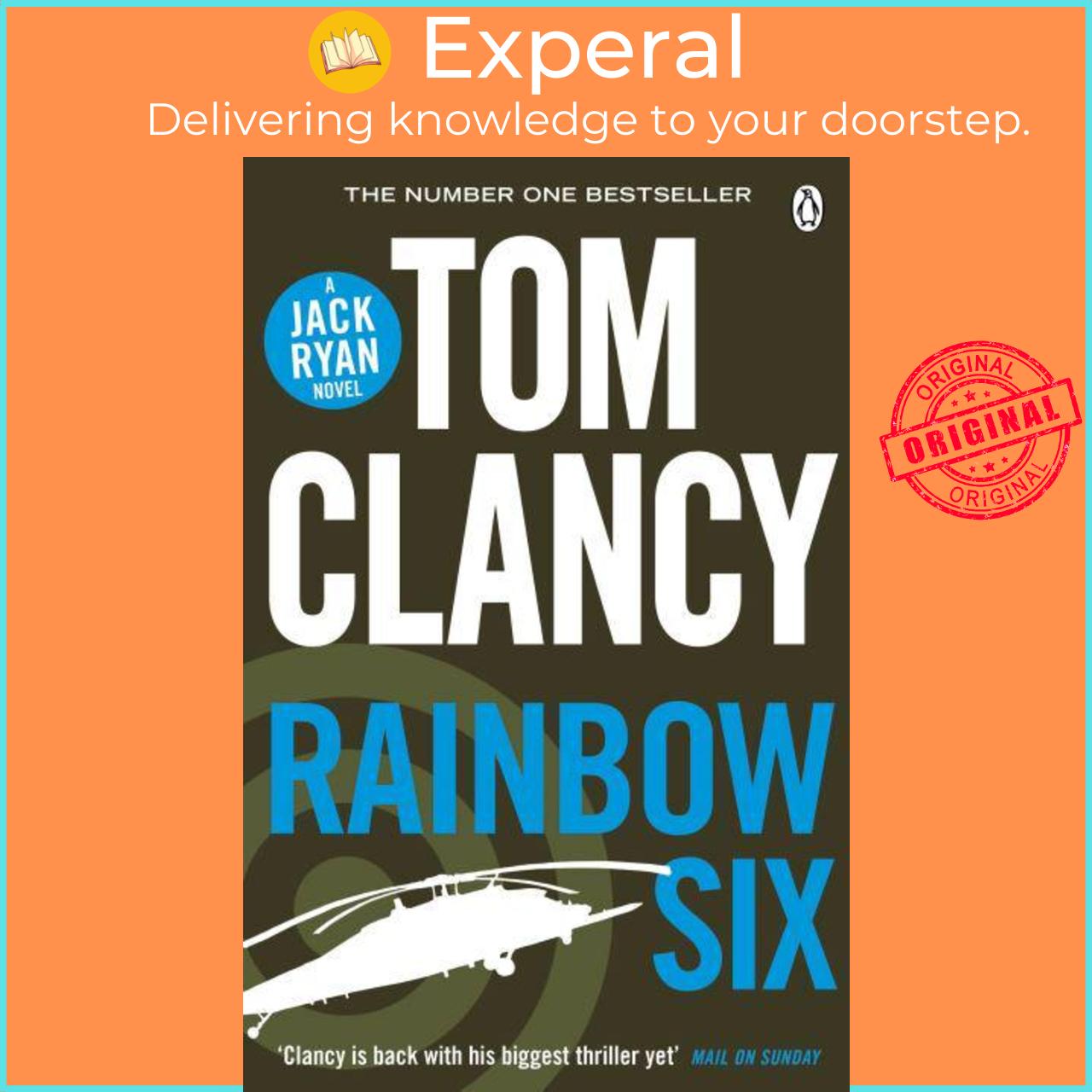 Hình ảnh Sách - Rainbow Six - A Jack Ryan Novel by Tom Clancy (UK edition, Paperback)