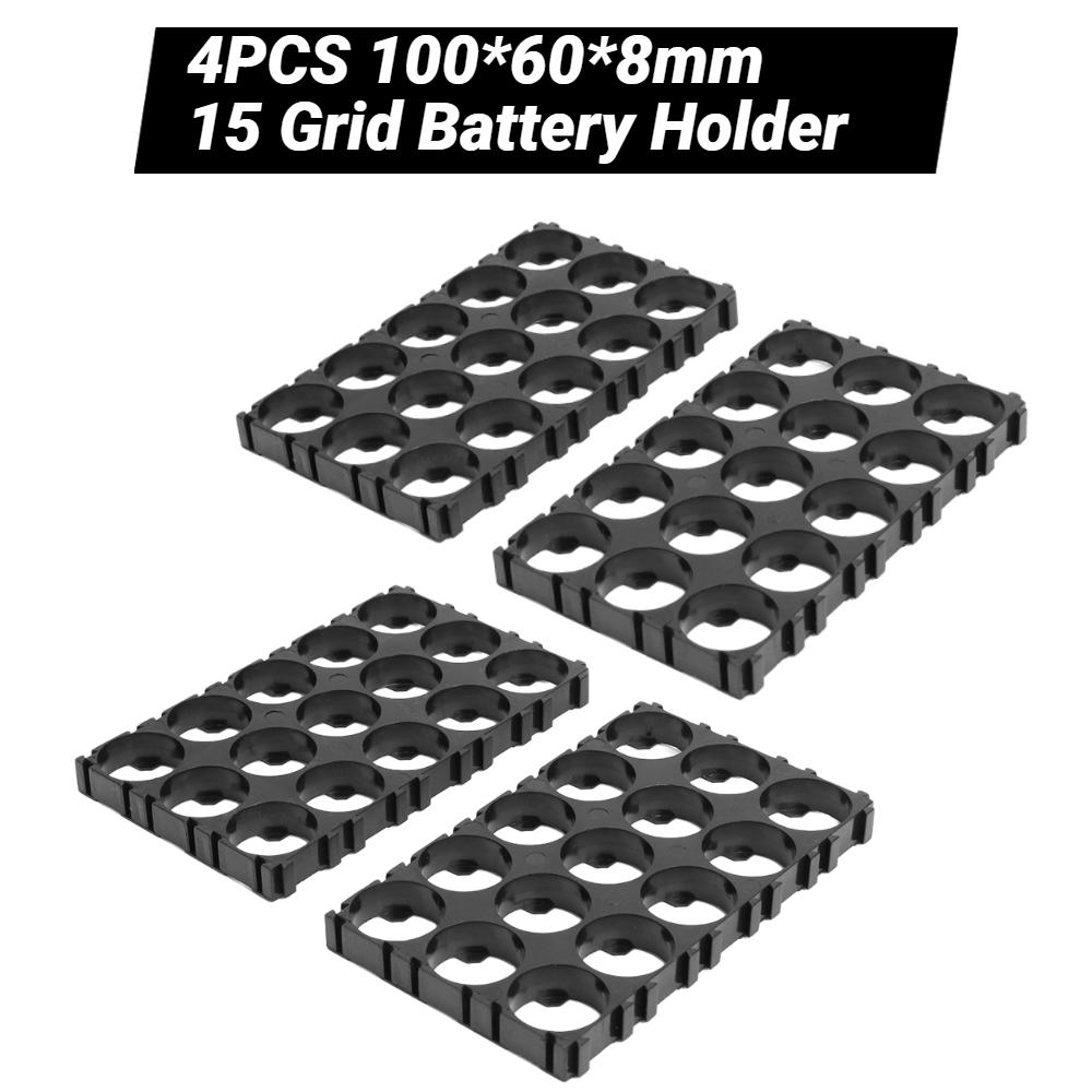 4/2 Cái Giá Đỡ Pin 18650 15/20 Lưới Giá Đỡ Pin Nhựa Hình Trụ Phát Xạ Pin Giá Đỡ Giá Đỡ Cho Gói DIY Màu Sắc: 2 Cái 15 Lưới