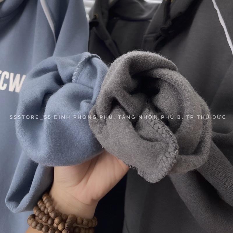 Áo Khoác ZIP nỉ bông form rộng nam nữ FCWW 2 màu unisex_SSSTore