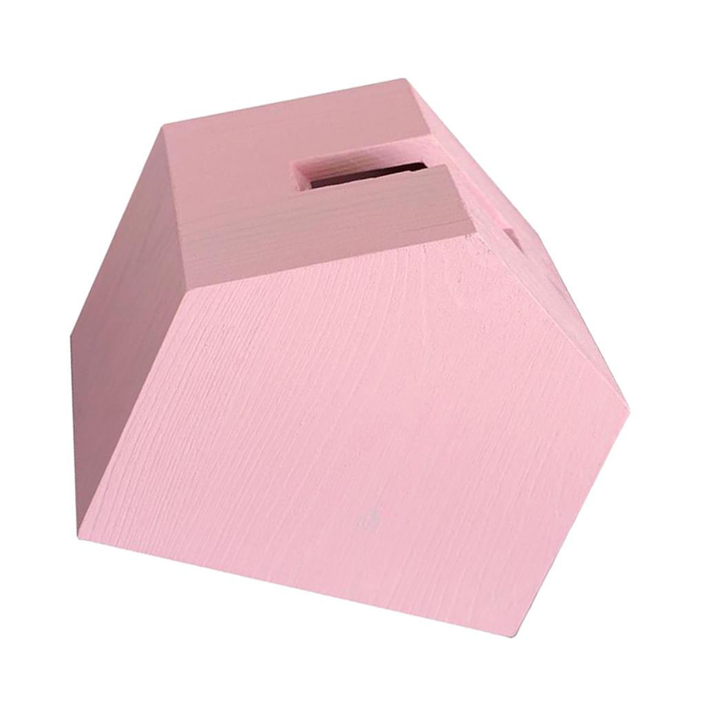 Wooden Tissue Box Cover Home Car Office Paper Napkin Holder Box