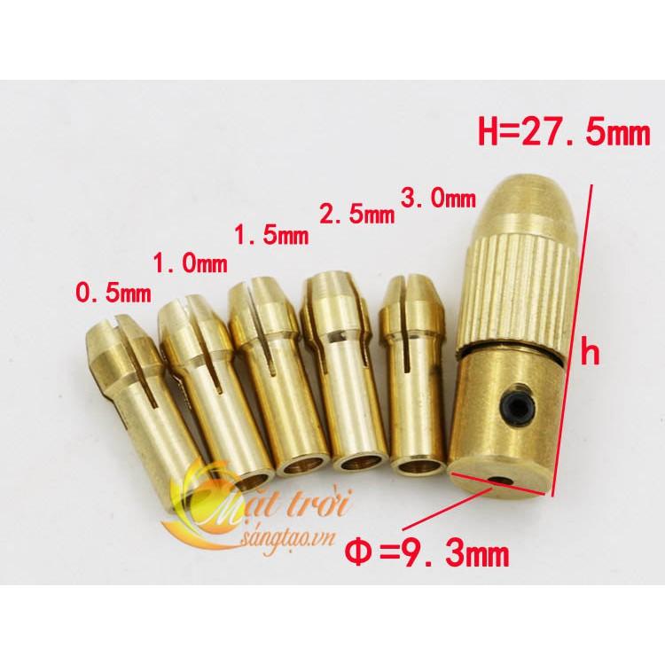 Đầu kẹp mũi khoan, khắc 5in1