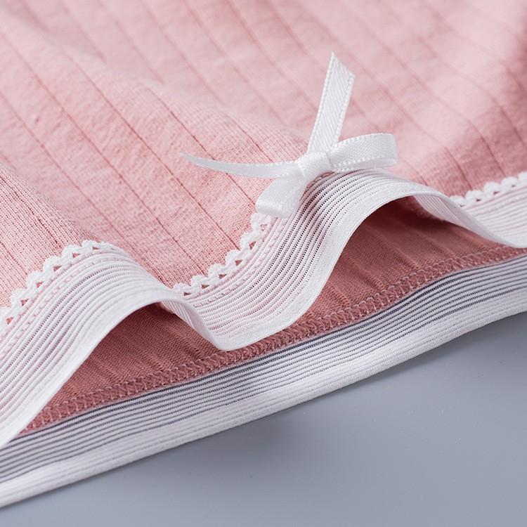 Quần Lót Cotton Tăm Viền Ren xuất Nhật QL06