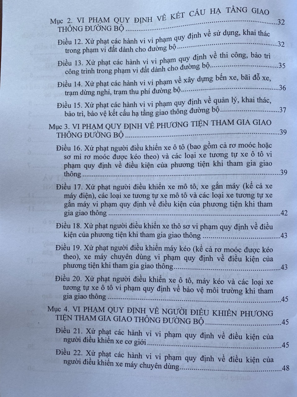 Quy định mới về xử phạt vi phạm hành chính trong lĩnh vực giao thông