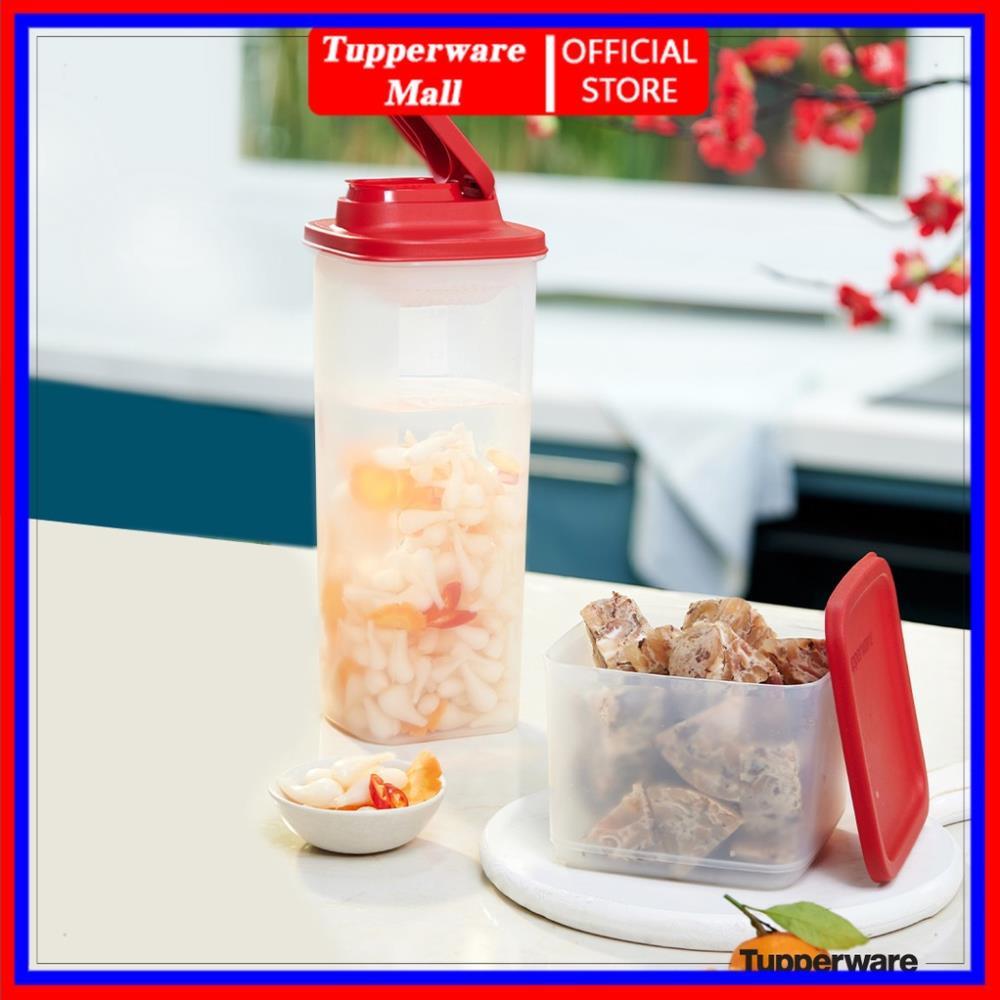 Bộ bình nước và hộp Tupperware Tasty Set Gen II ( Bình nước 2L và hộp BQTP 1 l