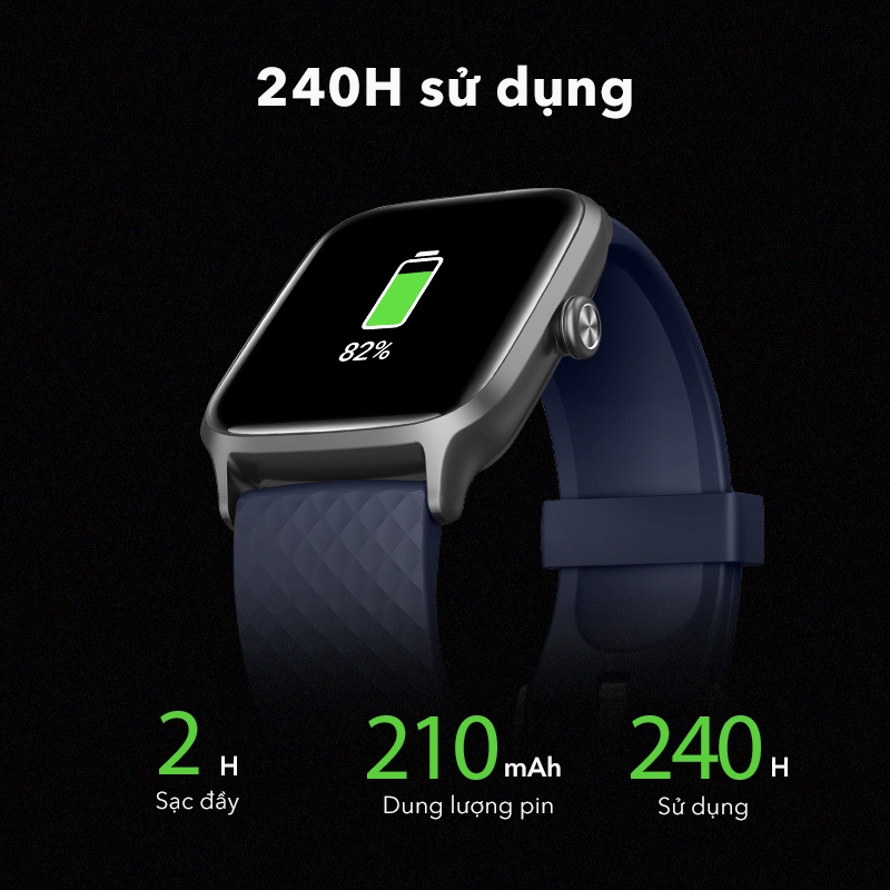 Đồng Hồ Thông Minh ACOME Smart Watch S1 Tiện Ích Chống Nước 5ATM Đo Nhịp Tim Thời Trang - Hàng chính hãng