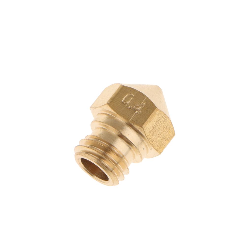 3D Printer Nozzle 0.2/0.3/0.4/0.6/0.8 mm Extruder Print Head For 1.75MM MK10