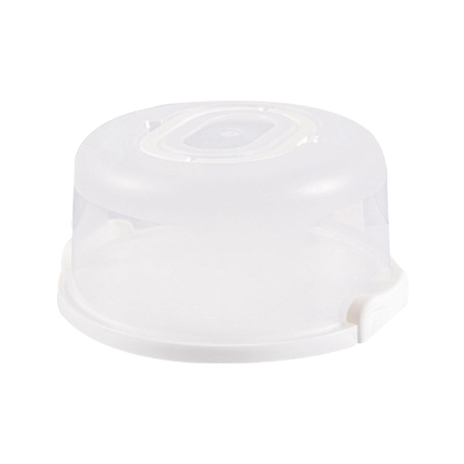 Portable Round Cake Carrier Transparent Cupcake Delivery Box for Dessert