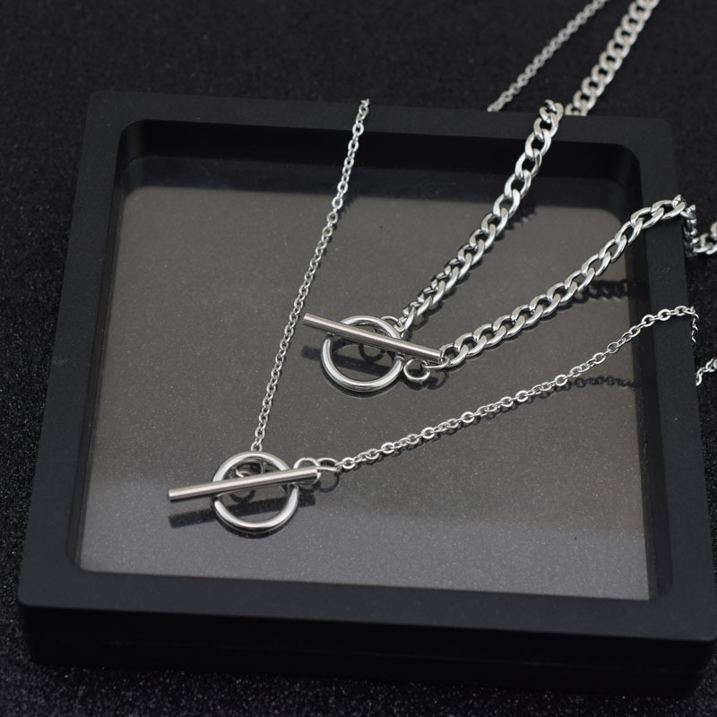 Dây chuyền vòng cổ chuỗi 2 tầng thời trang unisex