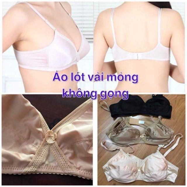 Áo lót satin ko đệm ko gọng cao cấp
