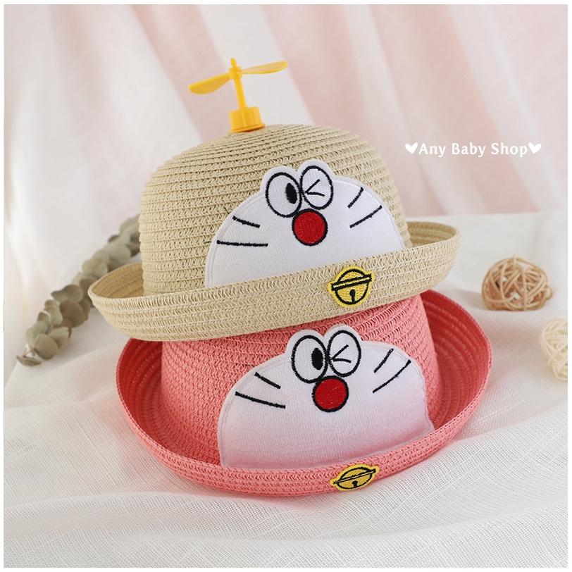 Nón cói cho bé trai bé gái hình mèo Đôremon có chong chóng cute với nhiều màu xinh yêu
