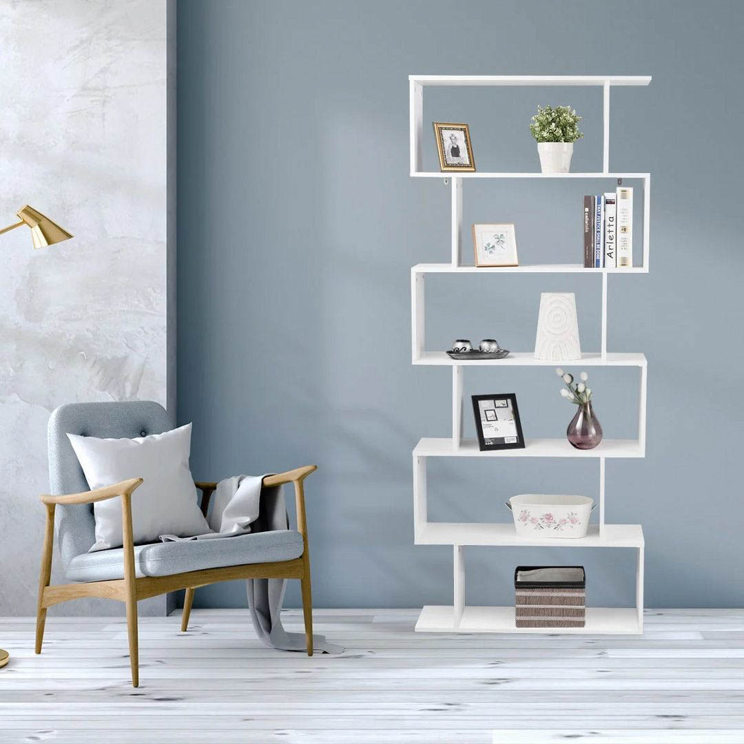 Kệ sách, kệ trang trí gỗ hiện đại SMLIFE Barume | Gỗ MDF dày 17mm chống ẩm | D60xR25xC190cm