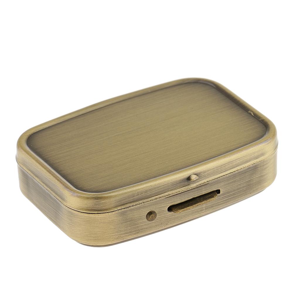 Travel Portable Vitamin Organizer Medicine Tablet Box Storage Case w/ Mirror