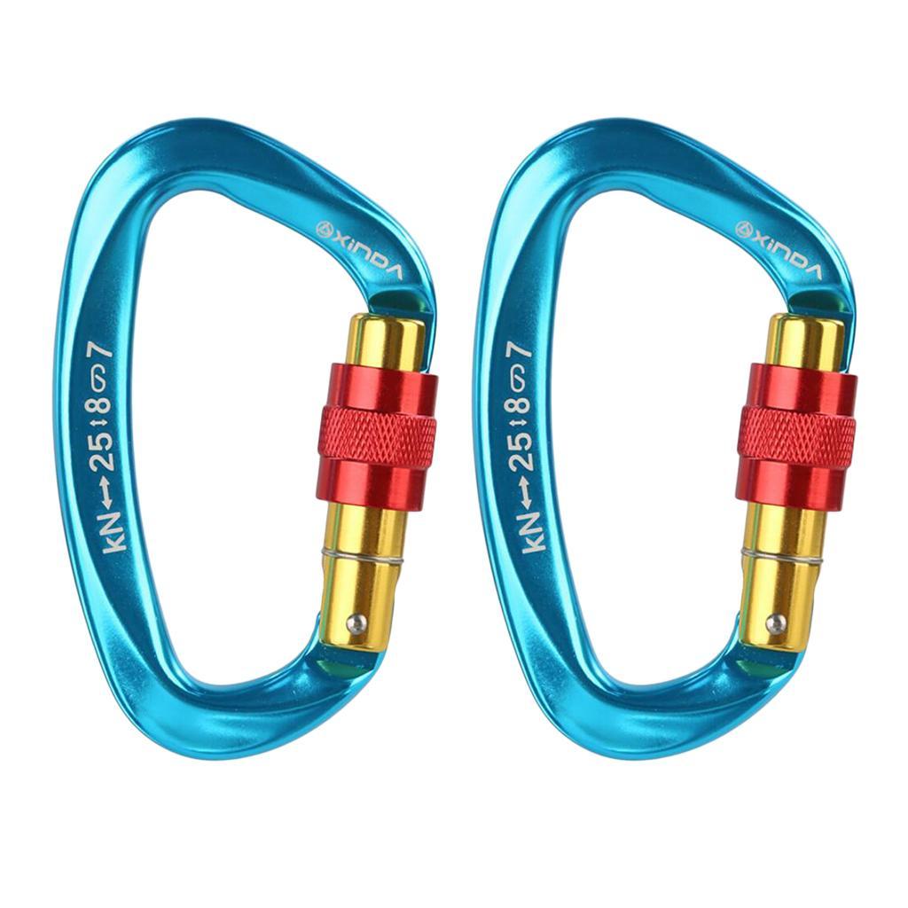 Mountaineering Climbing Equipment Carabiner Screw Lock 25KN