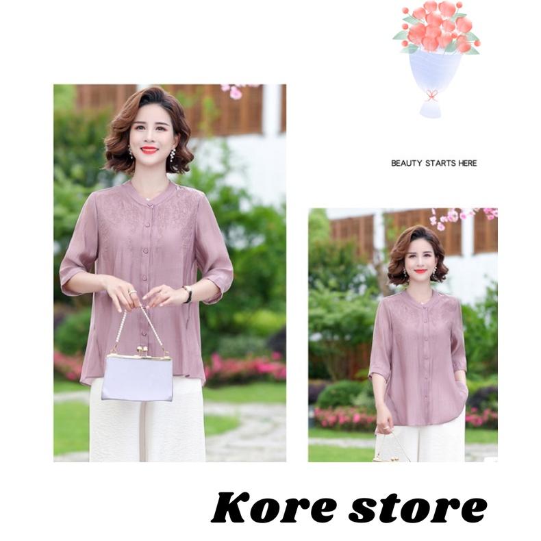 Áo sơ mi cho người trung niên, người già_ đũi thêu