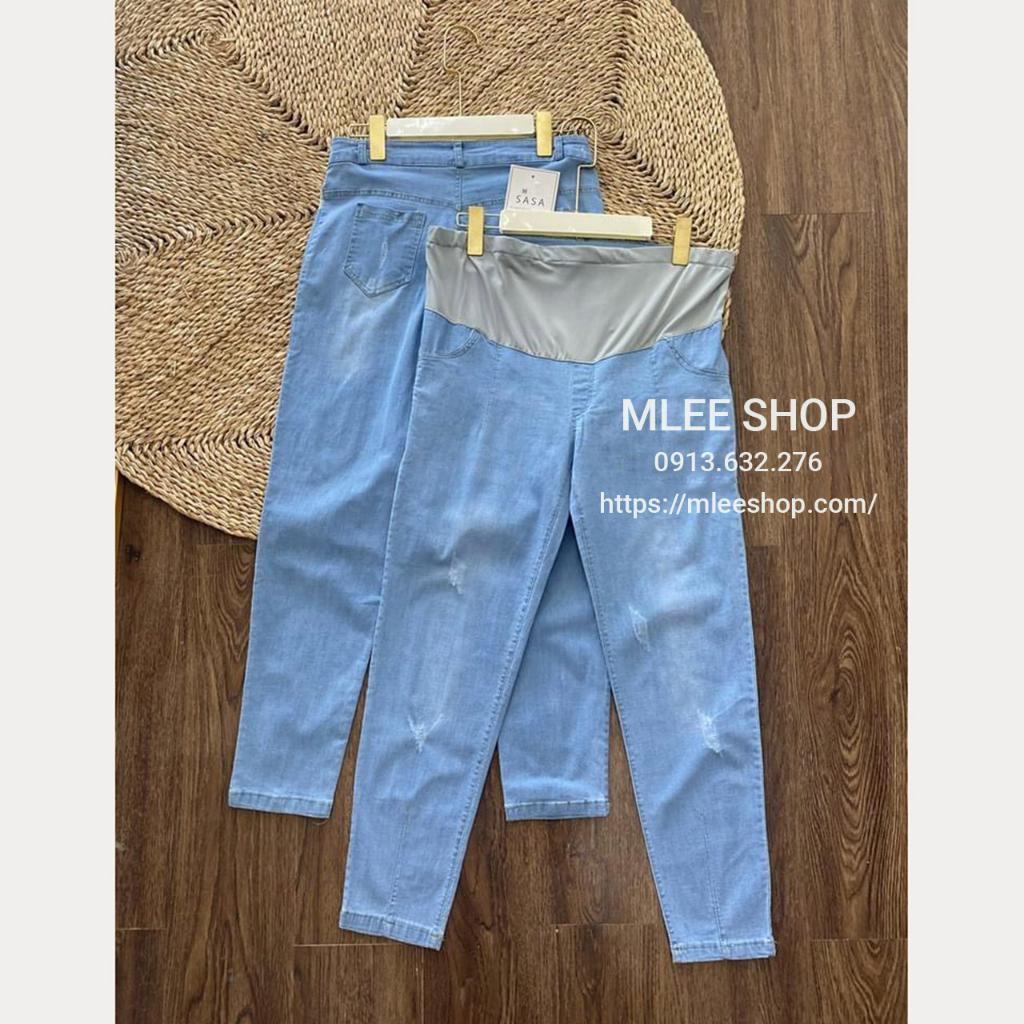 Quần Bò Bầu - Quần Jeans Bầu - Hàng Mềm Đẹp Loại 1 - Thời Trang Trẻ Trung - Đủ Size Cho Mẹ Bầu