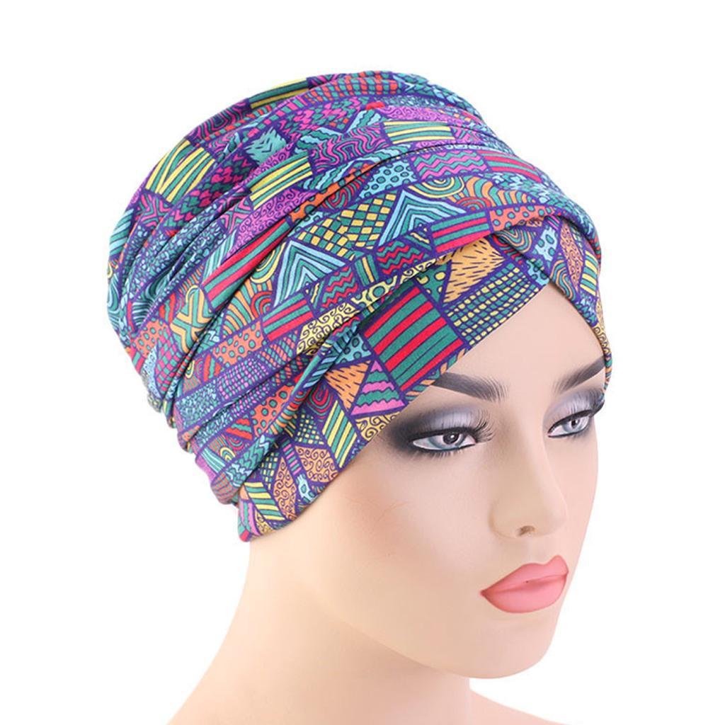 Ethnic Style Beanie Cap Hat Chemo Cap Skull Cap for Women