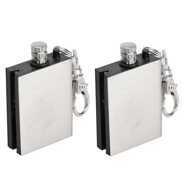 Bộ 2 hộp quẹt diêm xăng V.2 - Màu Bạc