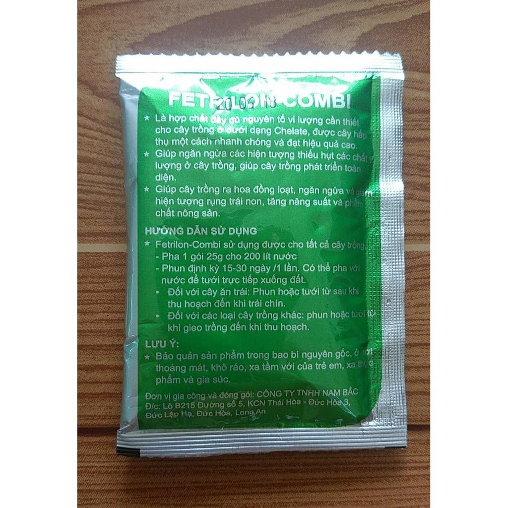 PHÂN BÓN VI LƯỢNG FETRILON COMBI GÓI TO chống vàng lá, xoăn lá, rụng quả non