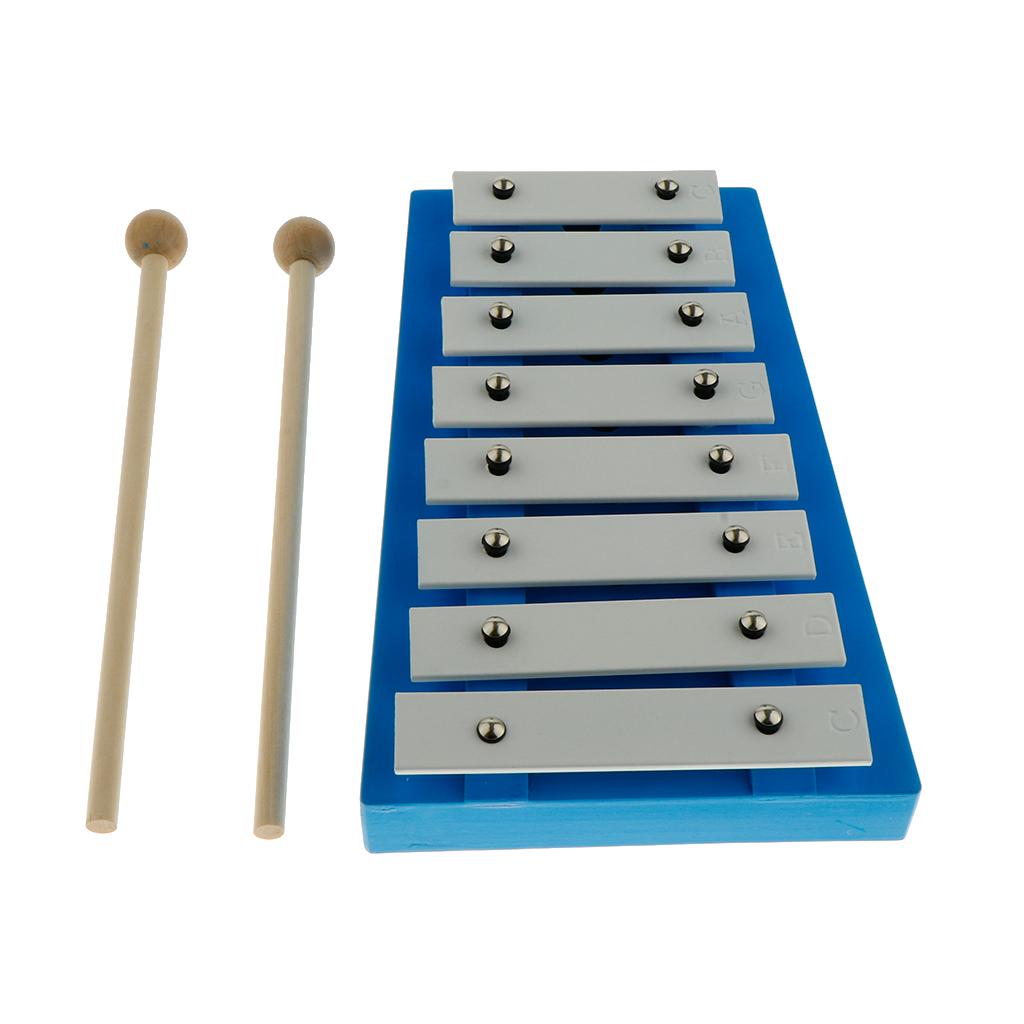 8 Note Glockenspiel Đàn Xylophone Đồ Chơi với Hai Cái Vồ dành cho Trẻ Em Đồ Chơi Trẻ Em
