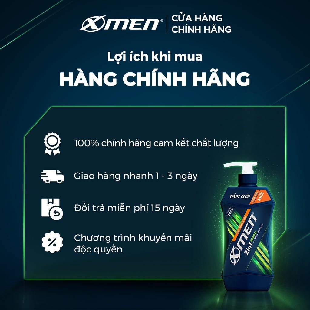 Tắm Gội Xmen Wood 2in1 650g/Chai