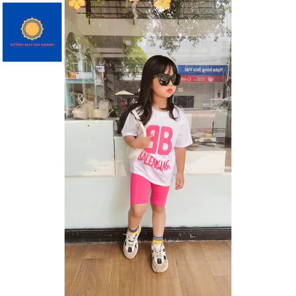 Thời trang trẻ em - Đồ bộ bé gái ngắn tay, thun 100% cotton mát mẻ cho bé - GiaKhang (220593)