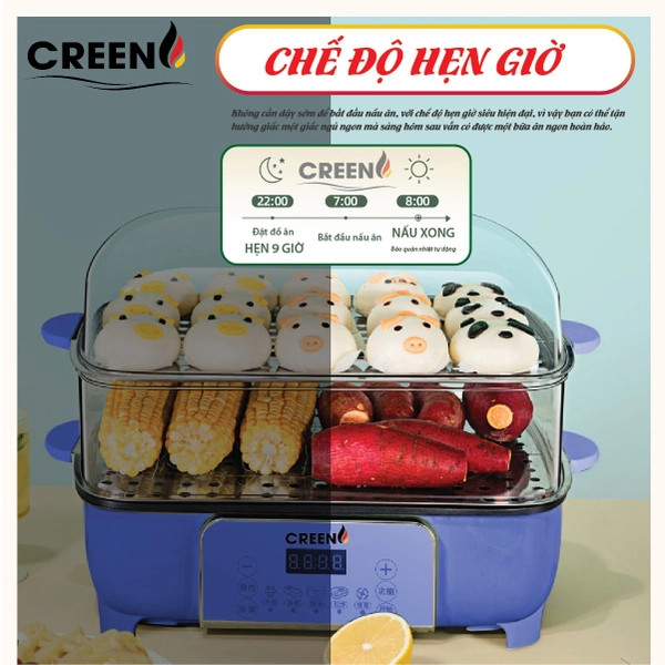 NỒI HẤP ĐA NĂNG CREEN CR-135 PLUS Hàng chính hãng