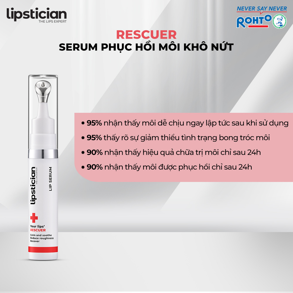 Serum Dưỡng Môi Phục Hồi Môi Khô Nứt Lipstician Lip Serum Rescuer