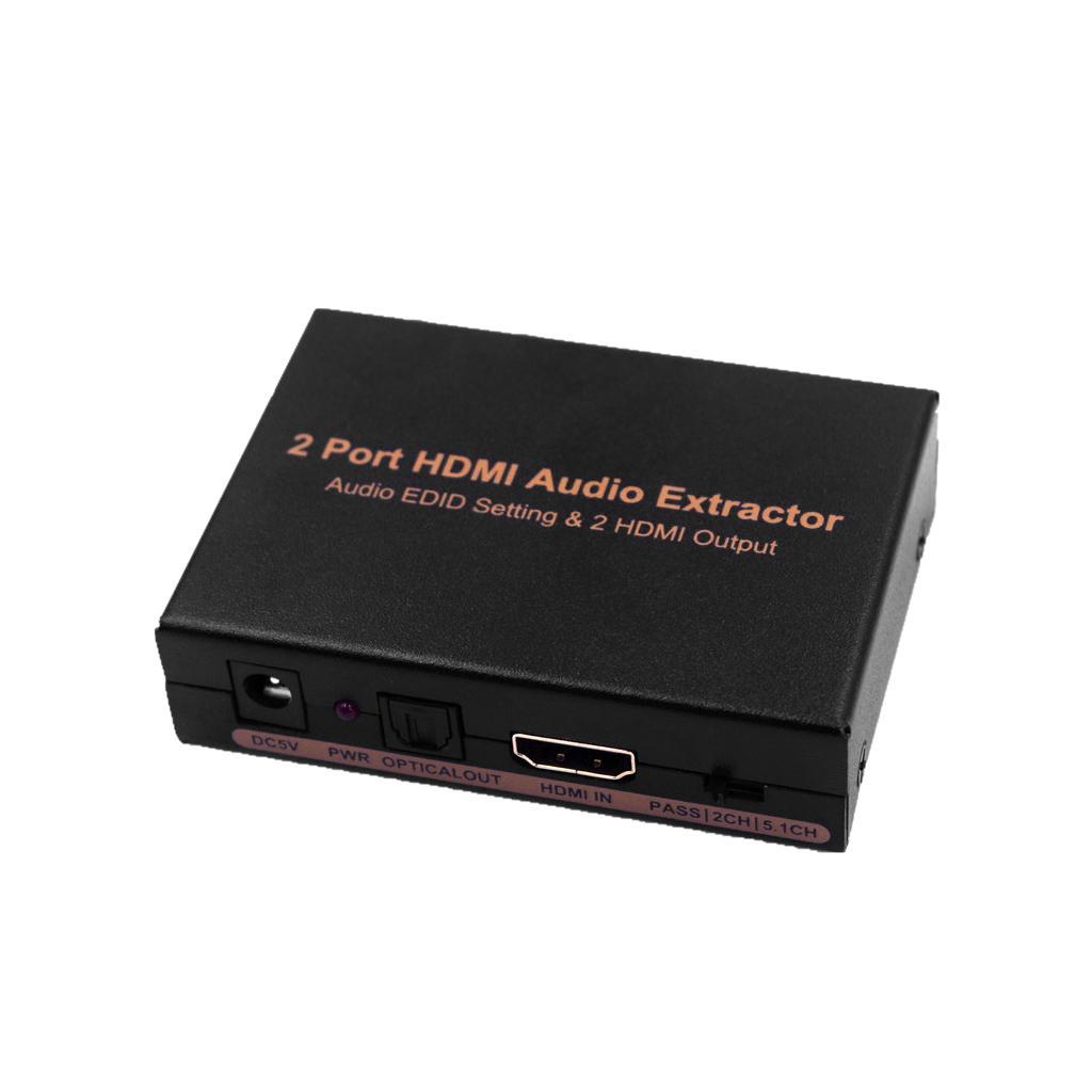 HDMI Extractor Splitter To SPDIF RCA L/R Analog Converter UK Power Adapter