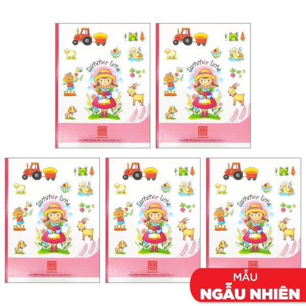 Combo 5 Vở Class Summer Time - 4 Ô Ly 96 Trang 70gsm - Hồng Hà 0308