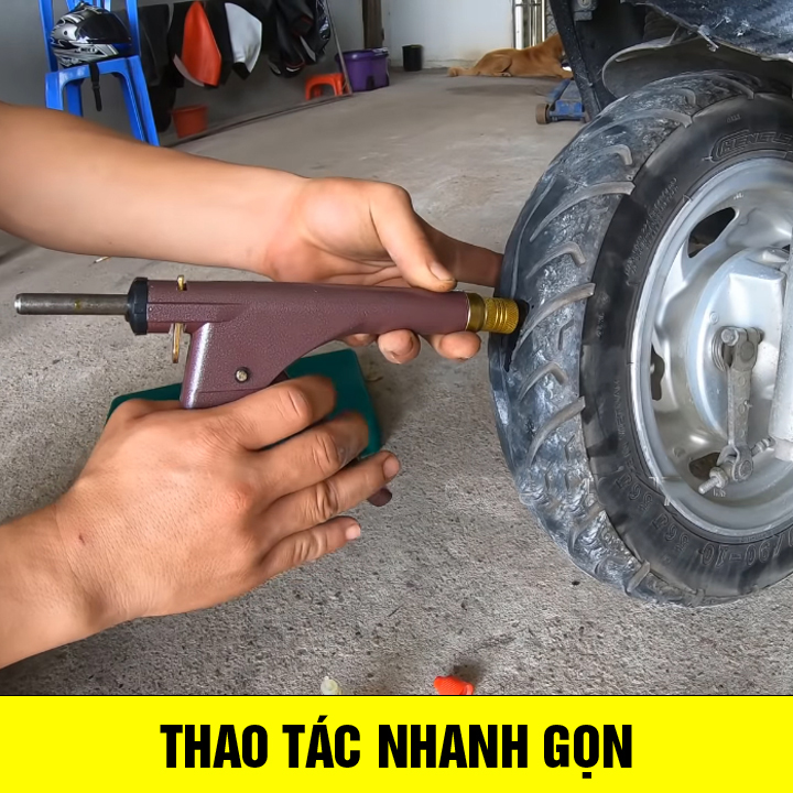 S.úng Vá Lốp Không Săm Xe Máy Oto