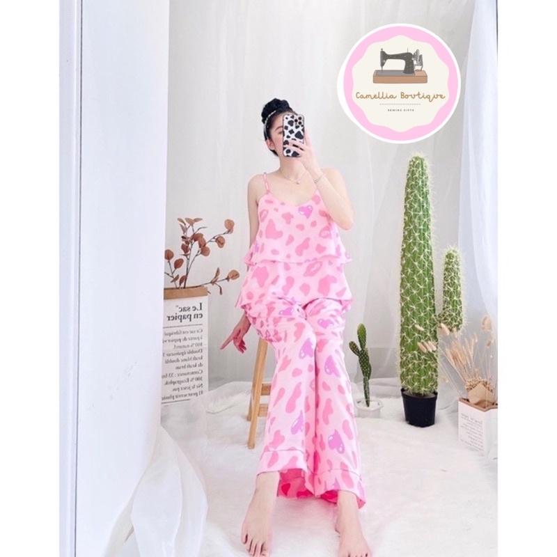 Sét Ngủ Lụa 2 Dây Quảng Châu