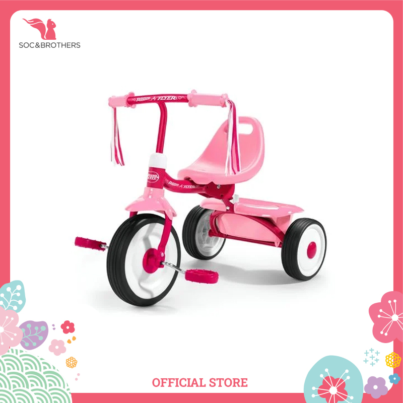 Xe đạp ba bánh trẻ em Radio Flyer Fold 2 Go Trike (Pink)
