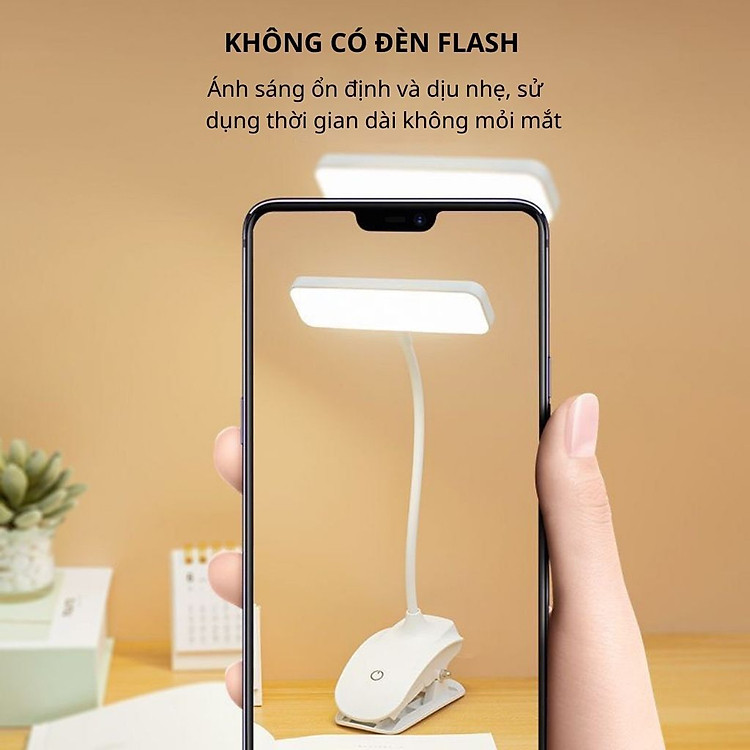 Đèn Bàn LED Có Thể Kẹp Và Có Thể Đứng Bảo Vệ Mắt Đèn Ngủ Sạc 3 Chế Độ Sáng