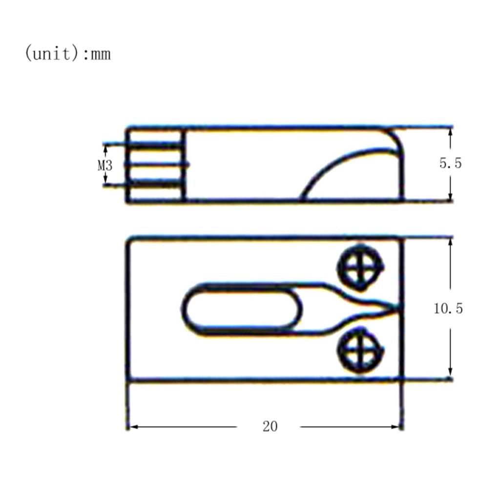 Kẽm Hợp Kim Đàn Guitar Điện Tremolo Cố Định Cầu Dây Yên Ngựa TỰ LÀM Phần Vàng