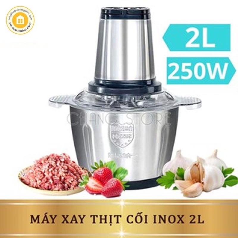 Máy say thịt đa năng dung tích 2 lít, công suất 300W cực khỏe,say thịt cá, rau củ quả,cối INox cực bền.