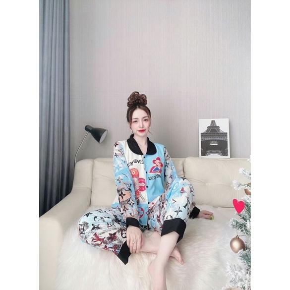 Bộ Pịama Lụa Mango mềm mịn size dưới 60kg