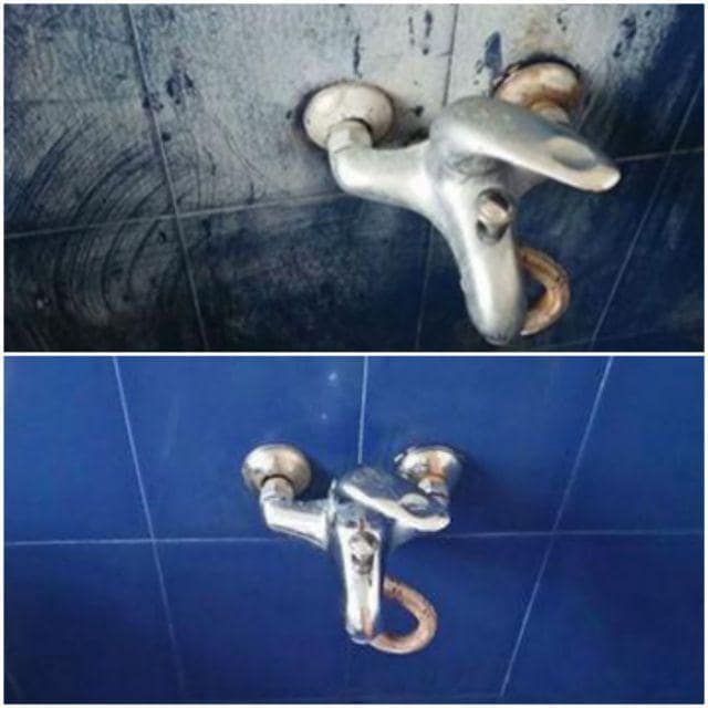 Tẩy Ố - Cặn Canxi - Vết gỉ Sắt & Cặn Bám Trên Vòi Labo - Inox - Gốm Sứ