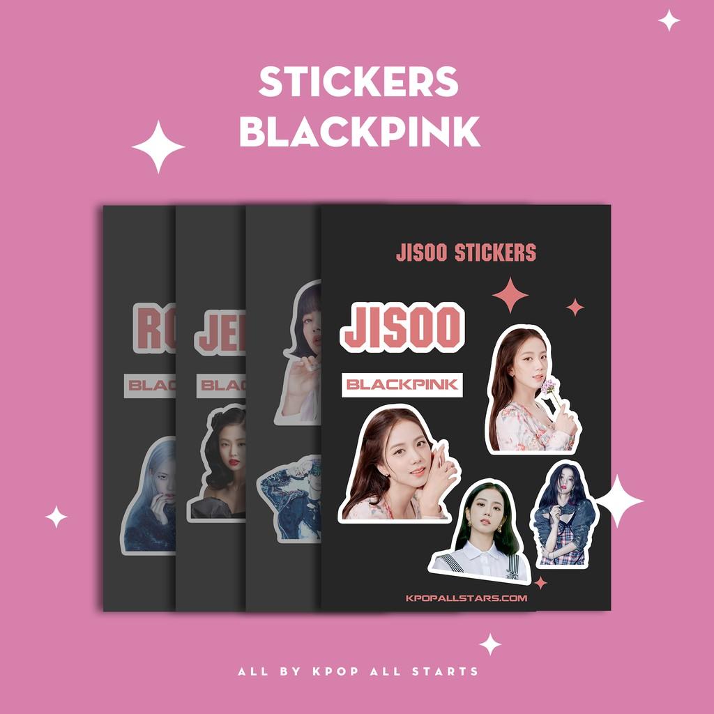 Set 4 Sticker Blackpick Và huy hiệu cài áo BlackPink BP9