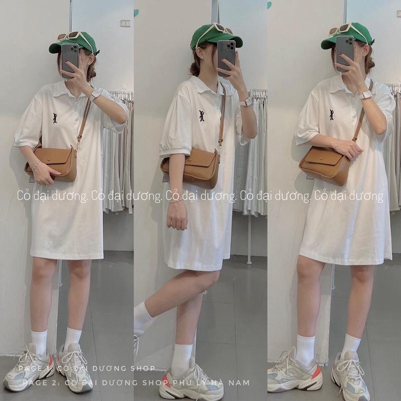 Váy polo thêu thỏ