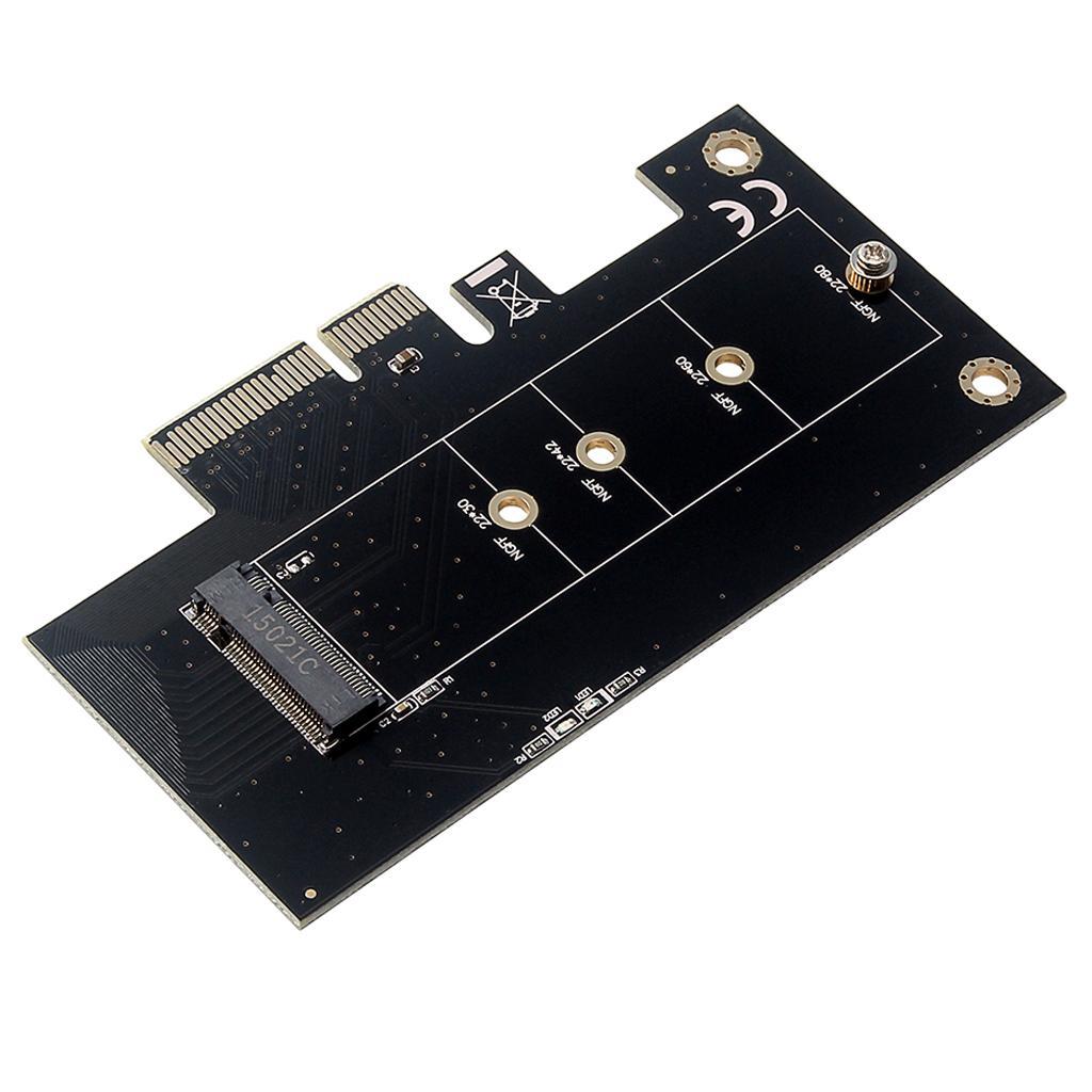 PCI-E  x4 to M.2 NVMe SSD NGFF M-key Riser Card Adapter High Speed