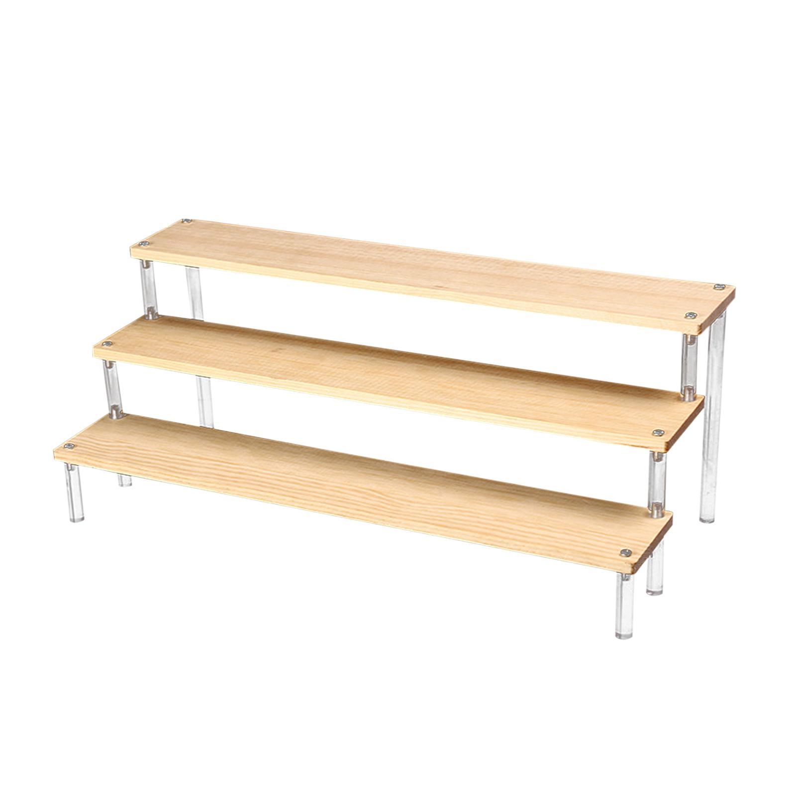 Transparent Acrylic Display Riser Shelf Dessert Display Cupcakes Holder Risers