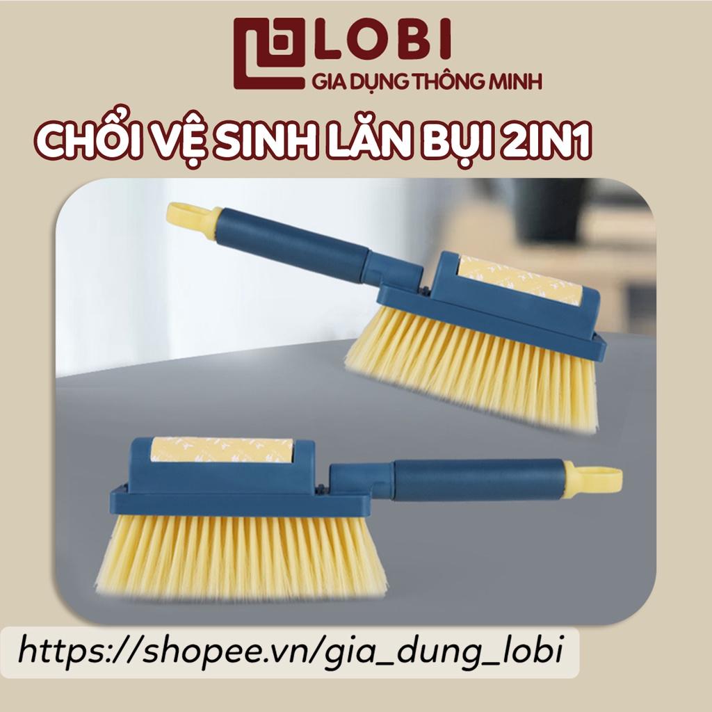 Chổi vệ sinh lăn bụi 2in1 vệ sinh sofa cửa sổ bàn ghế giường thông minh chất liệu nhưa PP chắc chắn