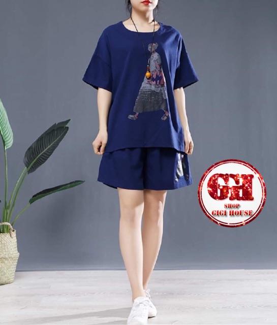 Set đồ mặc nhà, đi biển, đi chơi 100% Cotton