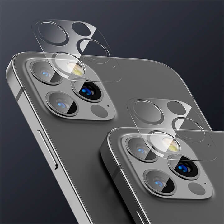 Cường Lực Camera 9H Dành Cho iPhone 12, 12 Mini, 12Pro, 12Pro Max - Kèm Bộ Khăn Lau