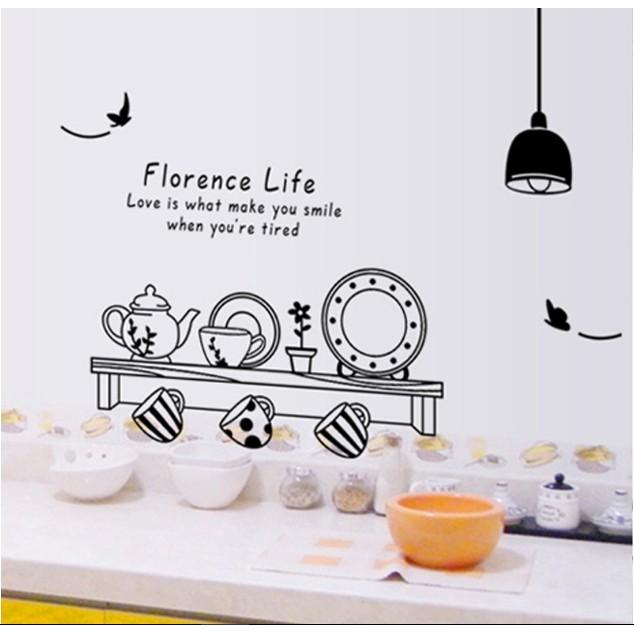 Decal trang trí tường - Căn Bếp Đen
